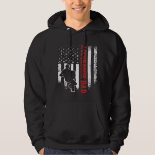 Veste À Capuche Vintage Usa American Flag Accordion Dad Notes Silh