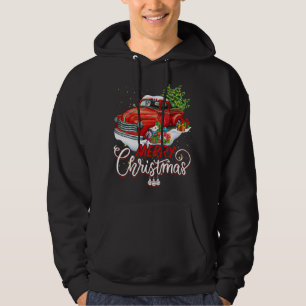 Veste À Capuche Vintage Wagon Red Truck Christmas Tree Pajama Fami