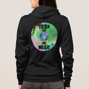 Veste À Capuche Vinyl Allumer La Musique Noir