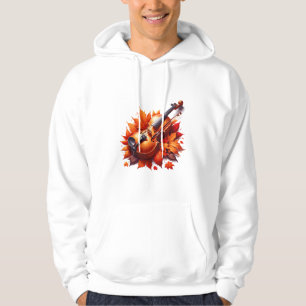 Veste À Capuche Violon dans le lit de feuilles