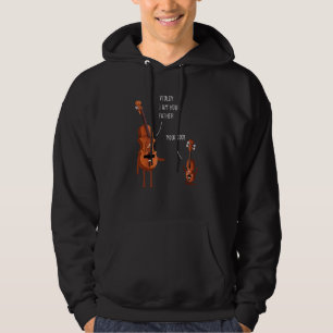 Veste À Capuche Violon Je Suis Votre Père Cello Joueur & Violon Pl