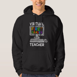 Veste À Capuche Virtual 1st Grade Teacher Distance Learning Back t
