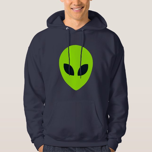 VESTE À CAPUCHE VISAGE ALIEN (Devant)