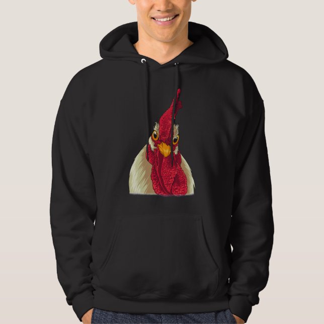 Veste À Capuche Visage de poulet D (Devant)
