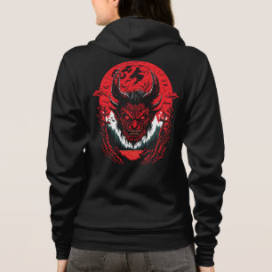 Veste À Capuche Visage diabolique Satan   Design graphique de la t