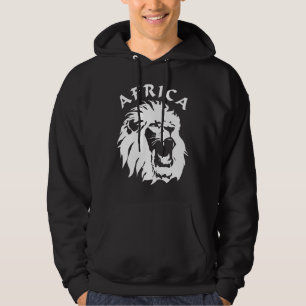 Veste À Capuche Visage du lion rugissant Afrique