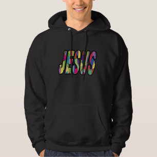 Veste À Capuche Vitrail coloré Jésus Design Christian Fait