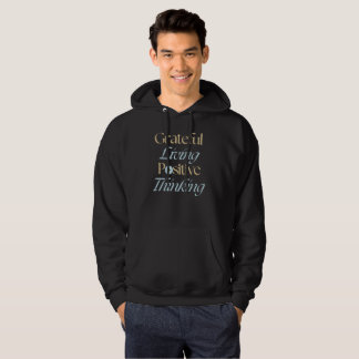 Veste À Capuche Vivre avec gratitude, pensée positive
