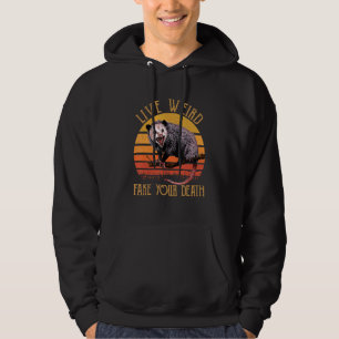 Veste À Capuche Vivre Étrange Fake Votre Mort Vintage