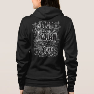 Veste À Capuche Vivre rire amour b