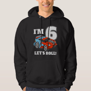 Veste À Capuche Voiture de course pour enfants 6ème anniversaire g