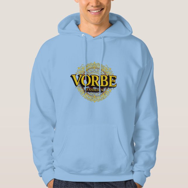 Veste À Capuche VORBE Fashion Gold Monogram Men's Premium Hoodie (Devant)