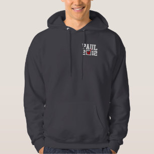 Veste À Capuche VOTE RON PAUL 2012 (blanc)
