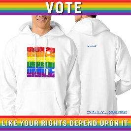 Veste À Capuche Votez Comme Vos Droits LGBTQ En Dépendent