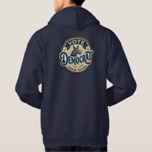 Veste À Capuche Votez Démocrate Ensemble – Vintage Patriotique
