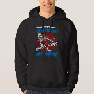 Veste À Capuche Votre copine aime mon swing
