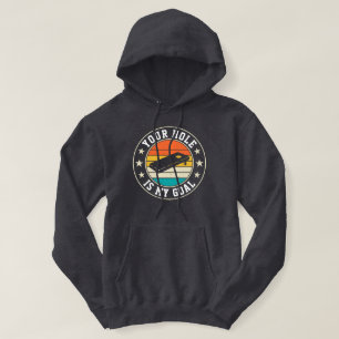 Veste À Capuche Votre trou est mon but Joueur de Cornhole Rétro Vi