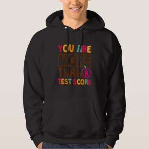 Veste À Capuche Vous Êtes Plus Qu'Un Test Score Étudiants Du Jour 
