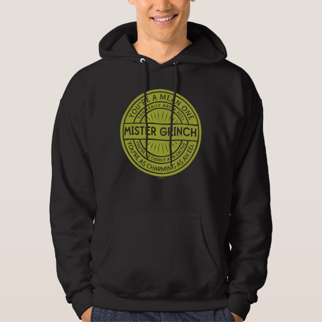 Veste À Capuche Vous êtes un méchant monsieur Grinch Citation (Devant)