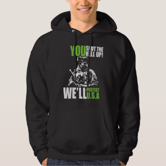 Veste À Capuche Vous La Fermez En Enfer Nous Allons Protéger La Mé