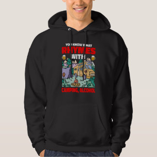 Veste À Capuche Vous savez ce qui rime avec de l'alcool de camping