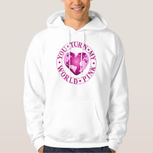 Veste À Capuche VOUS TOURNEZ MON MONDE ROSE Romantique conception