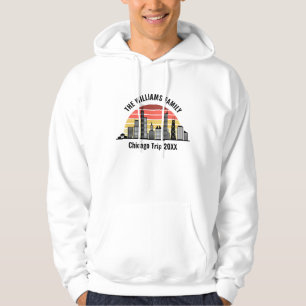 Veste À Capuche Voyage sur mesure à Chicago au coucher du soleil e