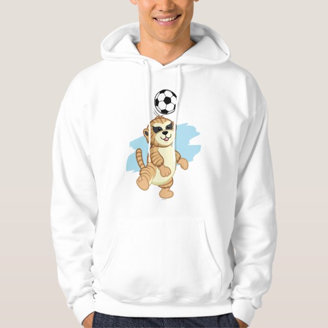 Veste À Capuche Webkinz | Meerkat jouant au football (Devant)