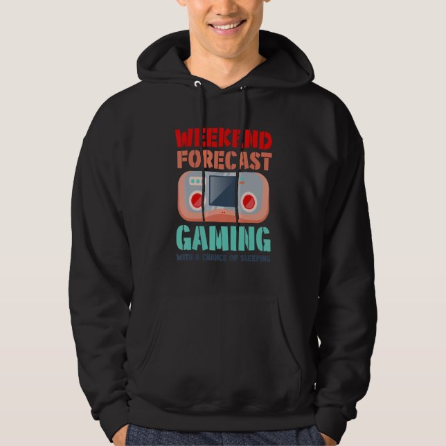 Veste À Capuche Weekend Forecast Gaming With A Chance Of Sleeping  (Devant)