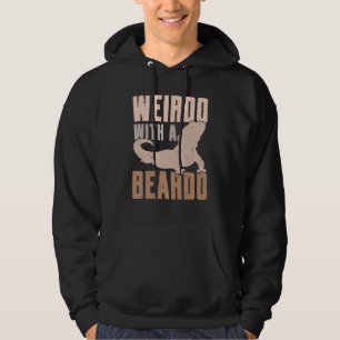 Veste À Capuche Weirdo Avec Un Beardo Dragon Lizard Gecko P