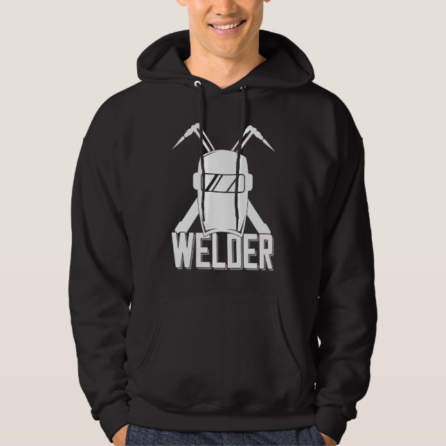 Veste À Capuche Welder Helmet Saying For Proud Metalworker (Devant)