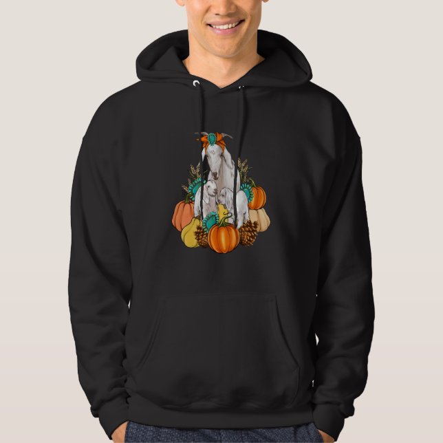 Veste À Capuche Western Country Goat Family Fall Pumpkin Fall Autu (Devant)