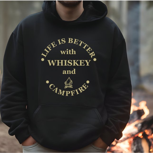 Veste À Capuche Whiskey cite d'amusants propos de campeurs de camp (Créateur téléchargé)