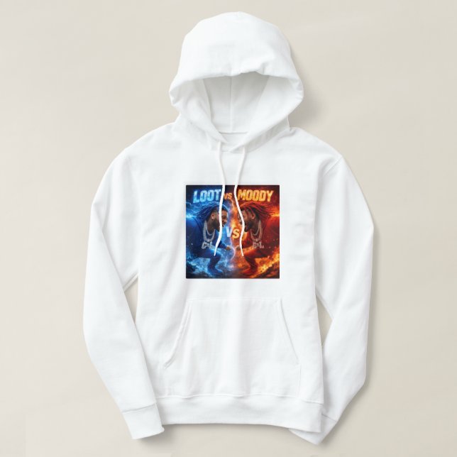 Veste À Capuche White Loot Vs Moody Hoodie For Men (Design devant)