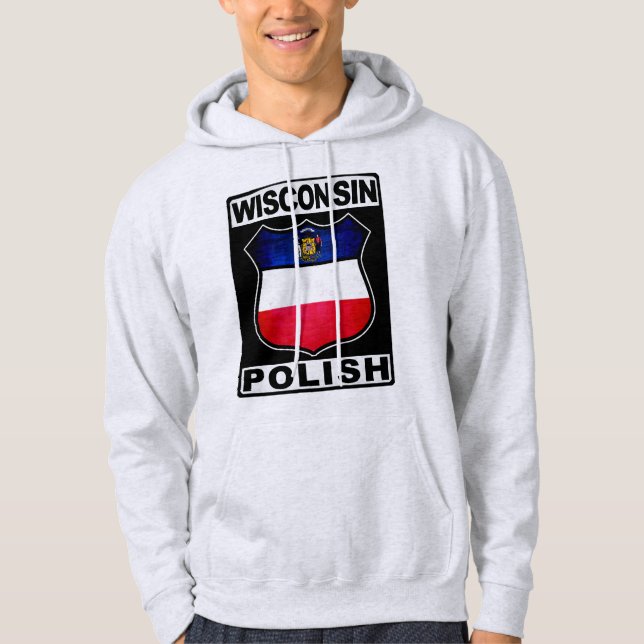 Veste À Capuche Wisconsin Polonais Américain (Devant)
