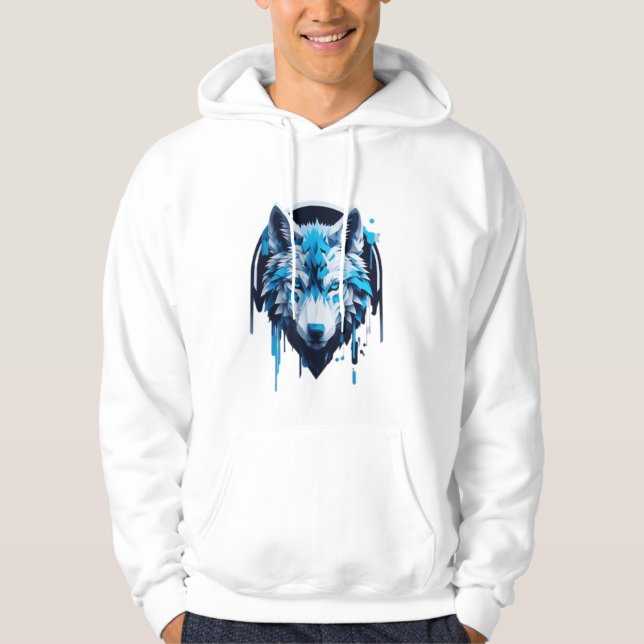 Veste À Capuche wolf print sweatshirt (Devant)