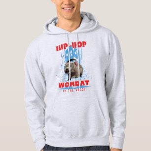 Veste À Capuche Wombat Hip Hop Musique Drôle Animal