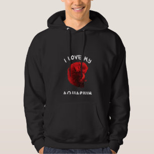 Veste À Capuche Womens Aquarist - I Love My Aquarium avec Siamese