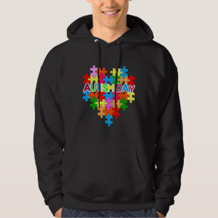 Veste À Capuche World Autism Awareness Day Be Kind To Them Autism 