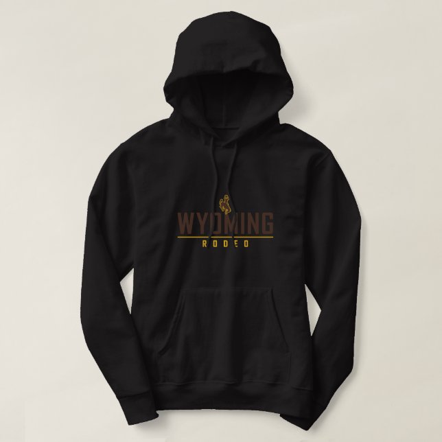Veste À Capuche Wyoming Cowboys Vêtements Rodéo classique Arc Pull (Design devant)