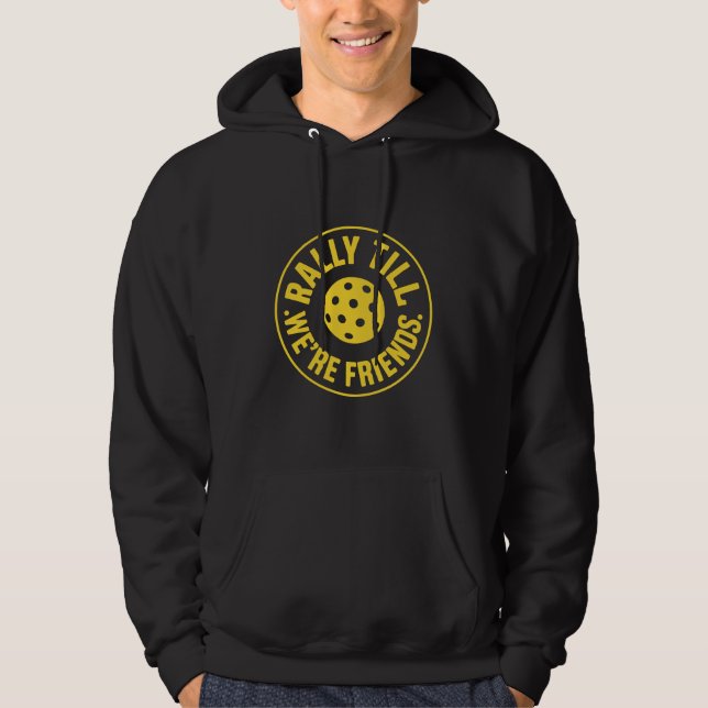 Veste À Capuche Yellow Rally Till We're Friends Badge (Devant)