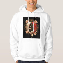 Yin Yang Carpeaux de Koi avec Mandala de Lotus