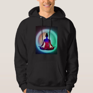 Veste À Capuche Yoga Girl Female Sun Salutation Meditation Chakra 