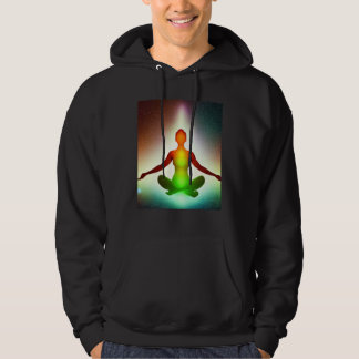 Veste À Capuche Yoga Girl Female Sun Salutation Meditation Chakra 