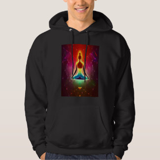 Veste À Capuche Yoga Girl Female Sun Salutation Meditation Chakra 