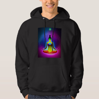 Veste À Capuche Yoga Girl Female Sun Salutation Meditation Chakra 