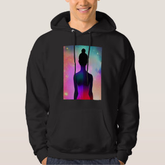 Veste À Capuche Yoga Girl Female Sun Salutation Meditation Chakra 