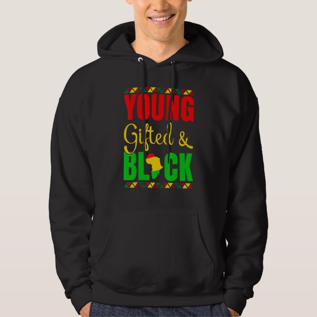 Veste À Capuche Young Gifted And Black History African American Me (Devant)