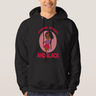 Veste À Capuche Young Smart And Black Woman Empowerment