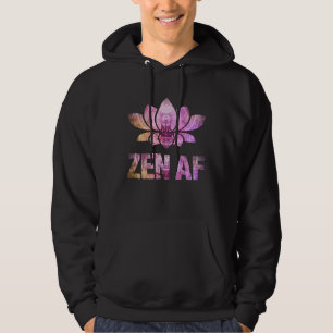 Veste À Capuche Zen AF Fleur de Lotus Mignonne Yoga Méditation Drô
